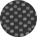 Square Patterned Charcoal Black Rug, pat2923gry