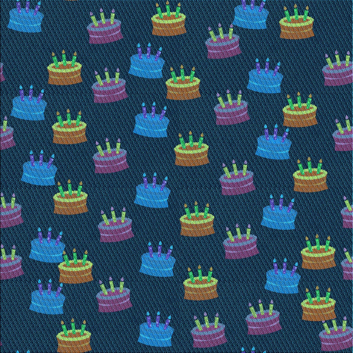 Round Patterned Glacial Blue Ice Blue Rug, pat2923lblu