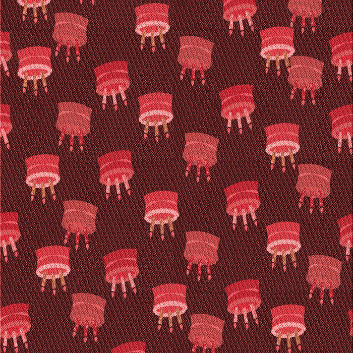 Patterned Crimson Red Rug, pat2923rd