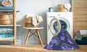 Machine Washable Transitional Purple Rug in a Washing Machine, wshpat2924blu