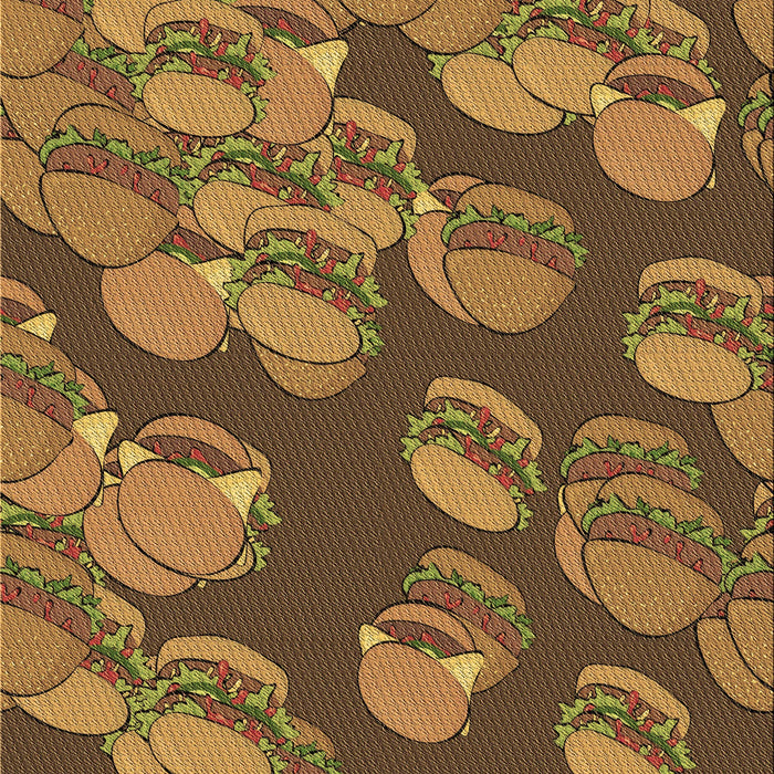 Machine Washable Transitional Caramel Brown Rug, wshpat2924brn