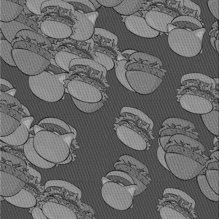 Patterned Gunmetal Gray Rug, pat2924gry