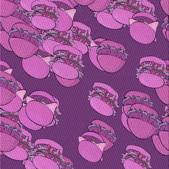 Patterned Dark Magenta Purple Rug, pat2924pur