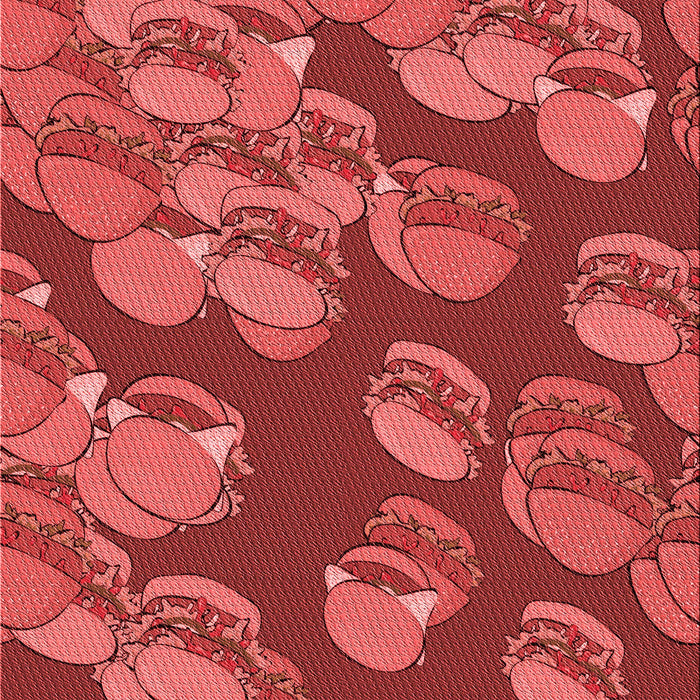 Machine Washable Transitional Red Rug, wshpat2924rd