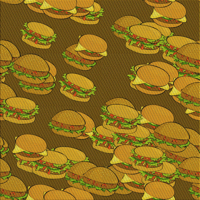 Round Patterned Dark Bronze Brown Rug, pat2924yw