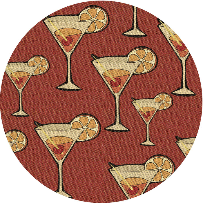 Square Machine Washable Transitional Orange Rug in a Living Room, wshpat2925brn