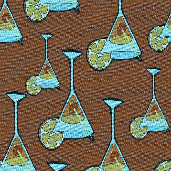 Machine Washable Transitional Red Brown Rug, wshpat2925lblu