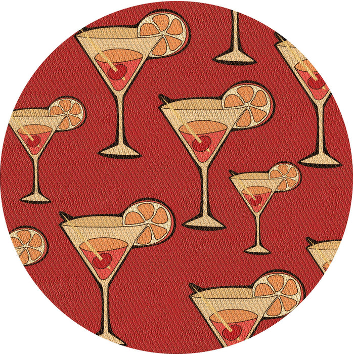 Square Machine Washable Transitional Orange Rug in a Living Room, wshpat2925org