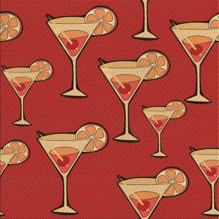 Round Machine Washable Transitional Orange Rug, wshpat2925org