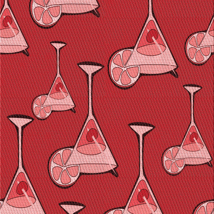 Machine Washable Transitional Red Rug, wshpat2925rd