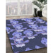 Machine Washable Transitional Purple Mimosa Purple Rug in a Family Room, wshpat2926blu