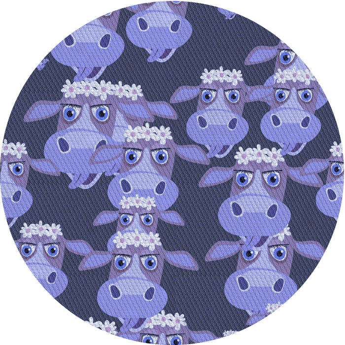 Square Patterned Purple Mimosa Purple Rug, pat2926blu