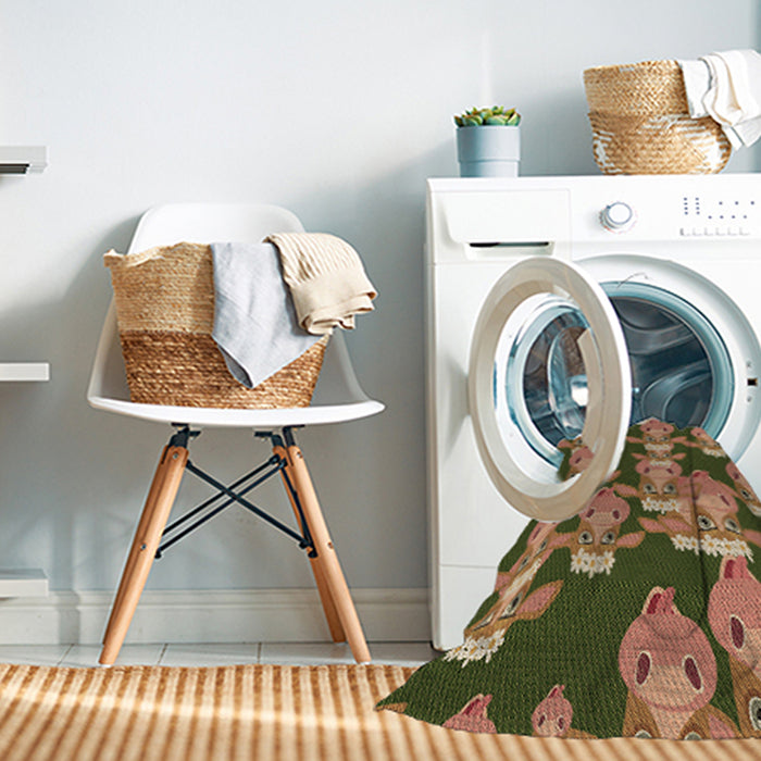 Machine Washable Transitional Saddle Brown Rug in a Washing Machine, wshpat2926brn