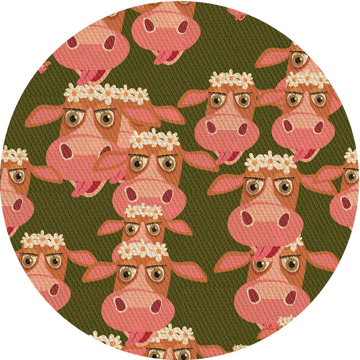 Square Patterned Mahogany Brown Rug, pat2926org