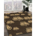 Patterned Light Brown Rug in Family Room, pat2927brn