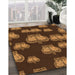 Machine Washable Transitional Night Red Rug in a Family Room, wshpat2927org