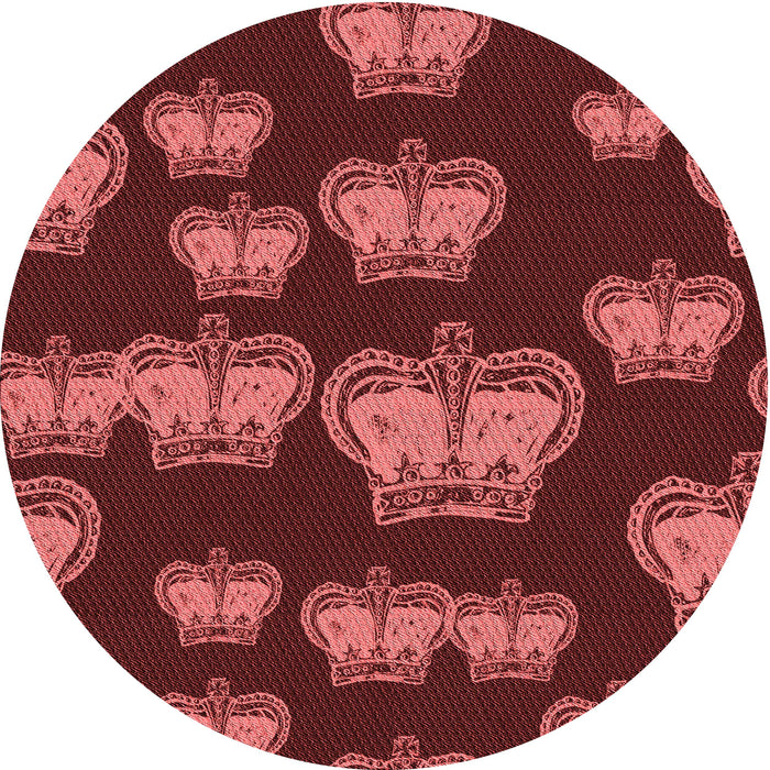Square Patterned Maroon Red Rug, pat2927rd
