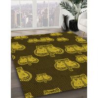 Patterned Red Rug, pat2927yw