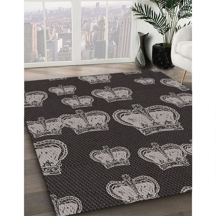 Machine Washable Transitional Midnight Gray Rug in a Family Room, wshpat2927