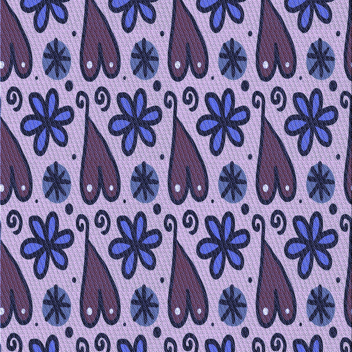 Patterned Blue Rug, pat2928blu