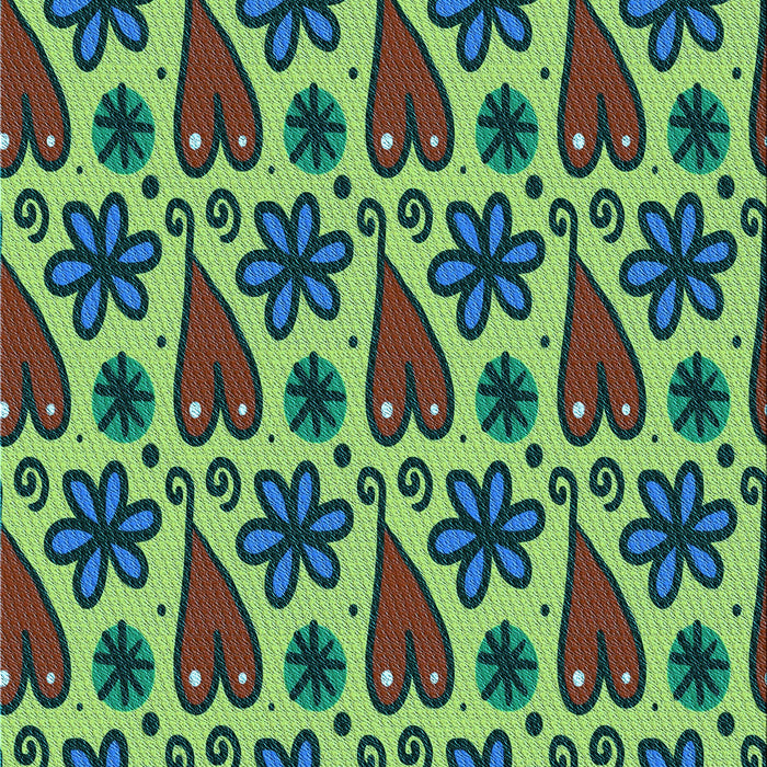 Machine Washable Transitional Green Rug, wshpat2928lblu