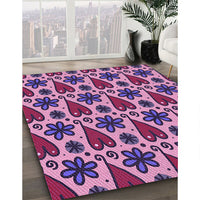 Patterned Purple Rug, pat2928pur