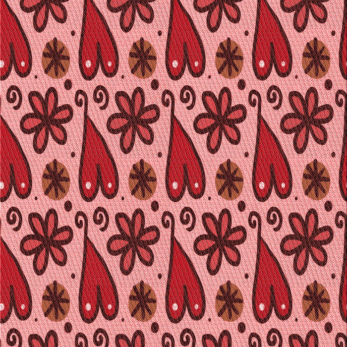 Machine Washable Transitional Tomato Red Rug, wshpat2928rd