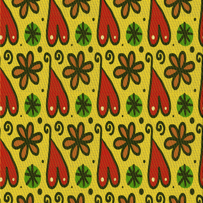 Patterned Red Brown Rug, pat2928yw