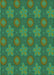 Patterned Green Rug, pat2929grn