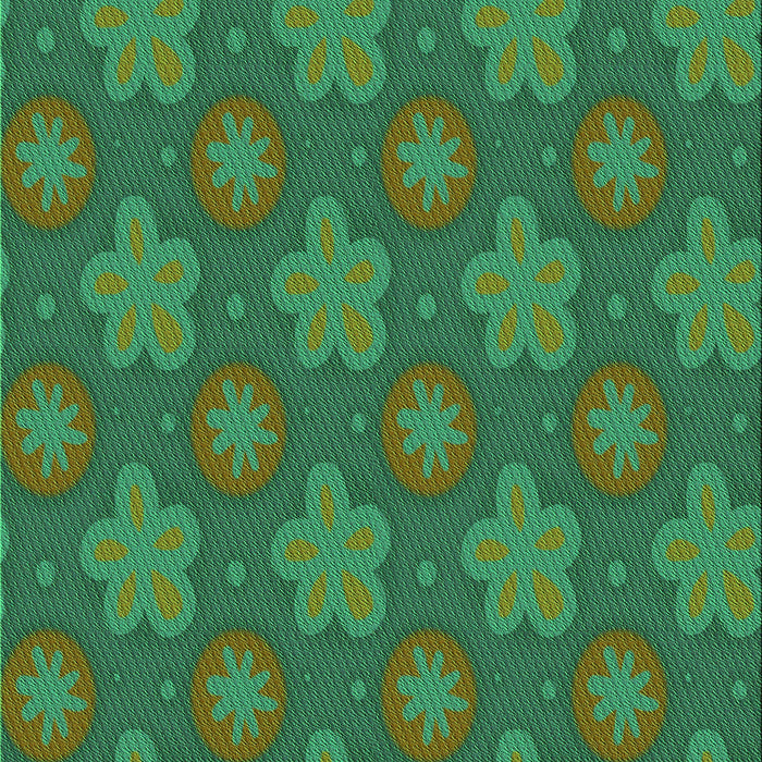 Patterned Green Rug, pat2929grn