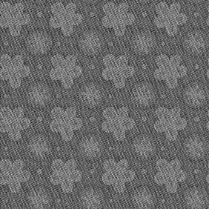 Round Patterned Gray Rug, pat2929gry