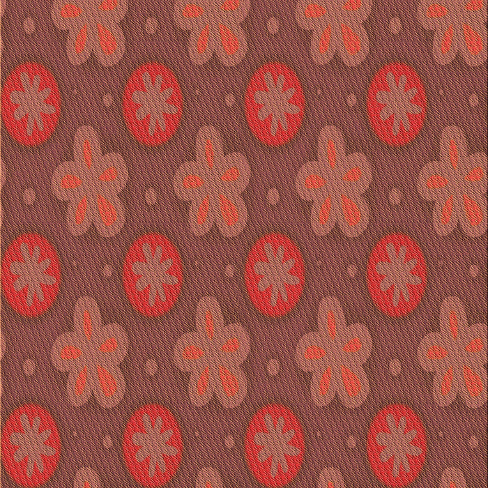 Patterned Red Rug, pat2929org