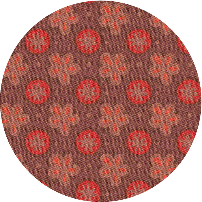 Square Machine Washable Transitional Red Rug in a Living Room, wshpat2929org