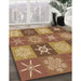 Machine Washable Transitional Mahogany Brown Rug in a Family Room, wshpat293org