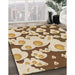 Machine Washable Transitional Khaki Gold Rug in a Family Room, wshpat2930brn