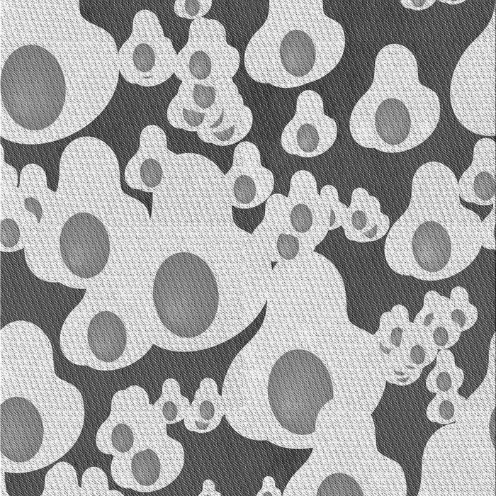 Machine Washable Transitional Ash Gray Rug, wshpat2930gry