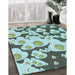 Machine Washable Transitional Blue Rug in a Family Room, wshpat2930lblu