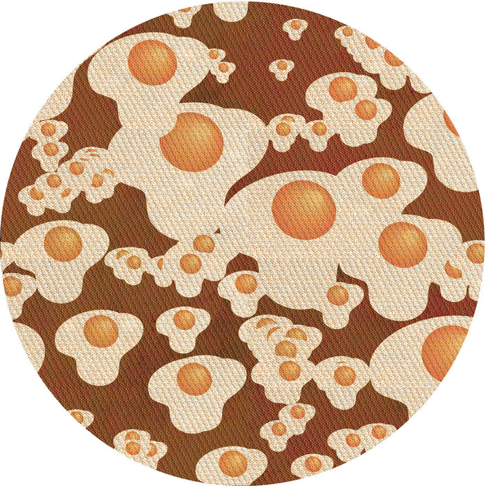 Square Machine Washable Transitional Mahogany Brown Rug in a Living Room, wshpat2930org