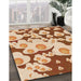 Machine Washable Transitional Mahogany Brown Rug in a Family Room, wshpat2930org