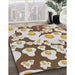 Machine Washable Transitional Sienna Brown Rug in a Family Room, wshpat2930