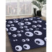 Machine Washable Transitional Light Purple Blue Rug in a Family Room, wshpat2931blu