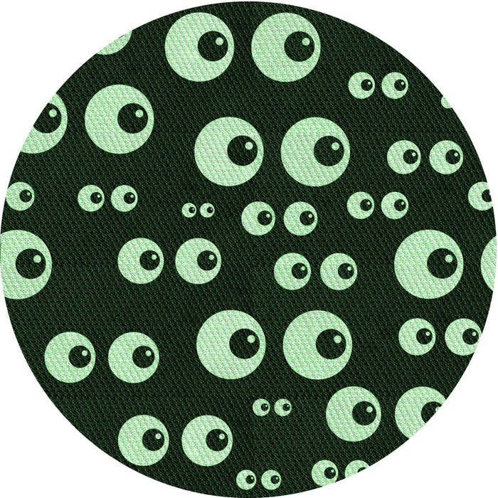 Square Machine Washable Transitional Black Rug in a Living Room, wshpat2931grn