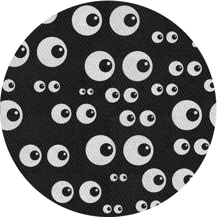 Square Machine Washable Transitional Black Rug in a Living Room, wshpat2931gry