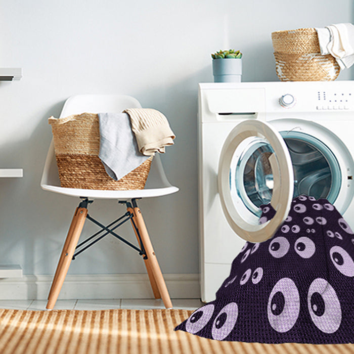 Machine Washable Transitional Lilac Purple Rug in a Washing Machine, wshpat2931pur