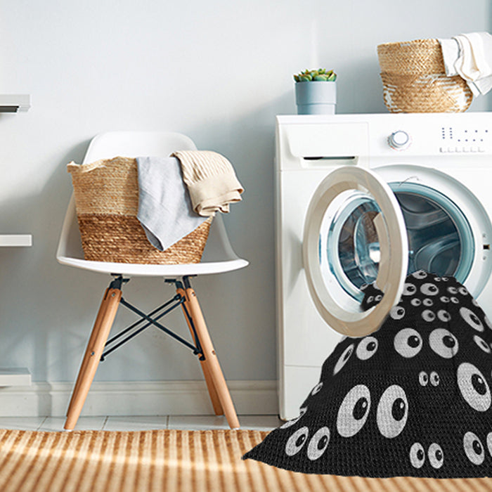 Machine Washable Transitional Black Rug in a Washing Machine, wshpat2931