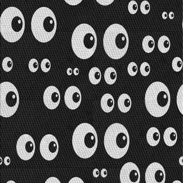 Patterned Black Novelty Rug, pat2931