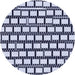 Square Patterned Blue Rug, pat2932blu