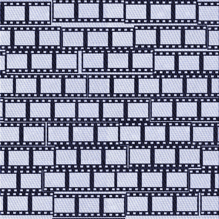 Round Patterned Blue Rug, pat2932blu