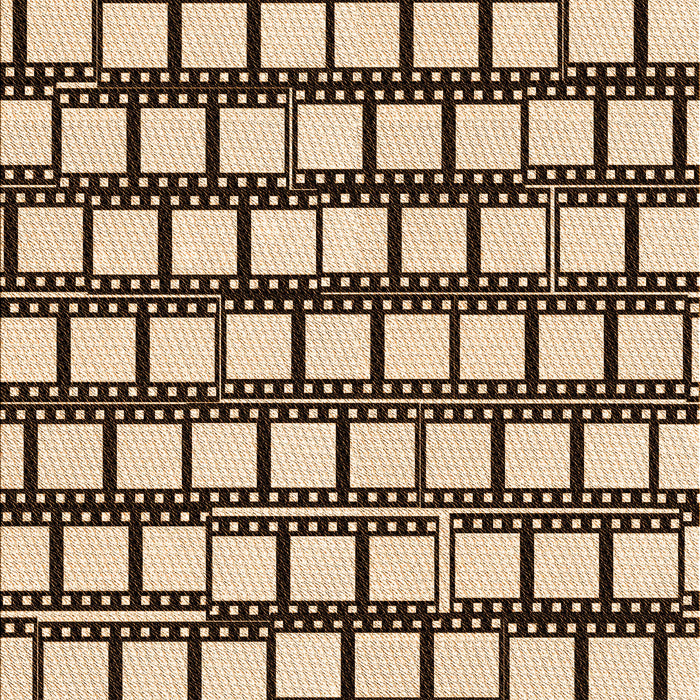 Patterned Deep Peach Orange Rug, pat2932org