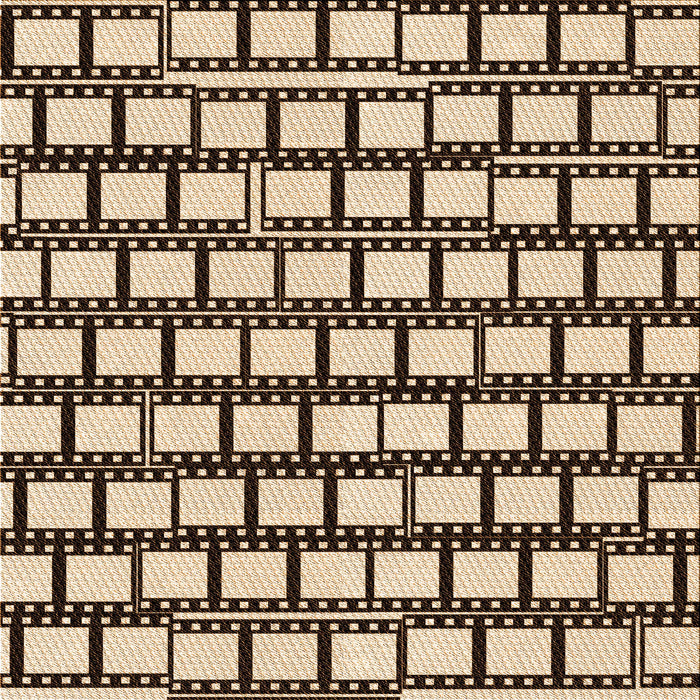 Round Patterned Deep Peach Orange Rug, pat2932org